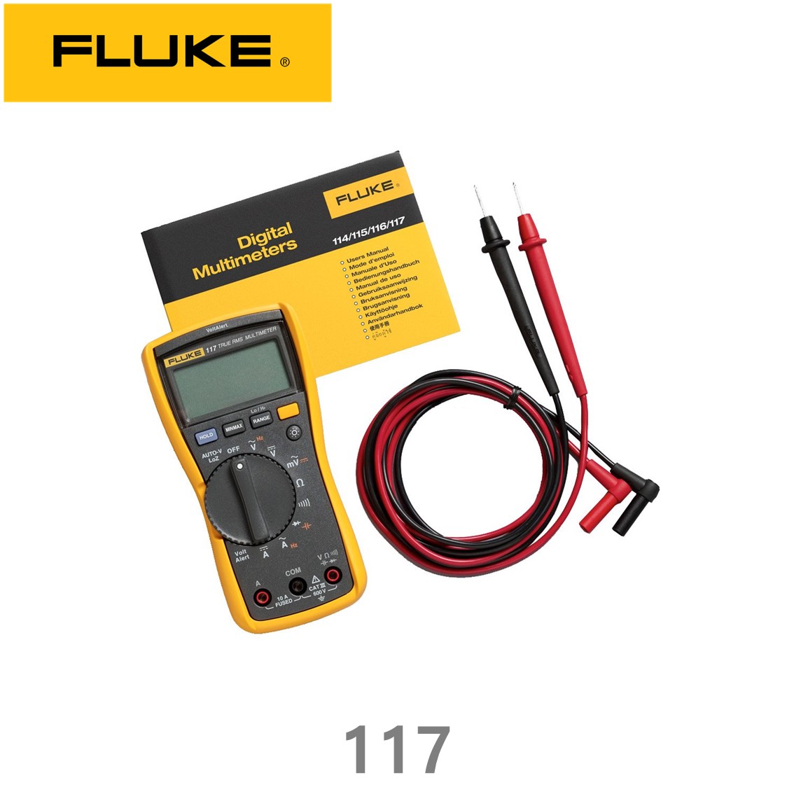 [ FLUKE 117 ] 디지탈 멀티미터, 디지탈 테스터,DC 600 AC_DC 10A 40㏁, 정품 플루크 117
