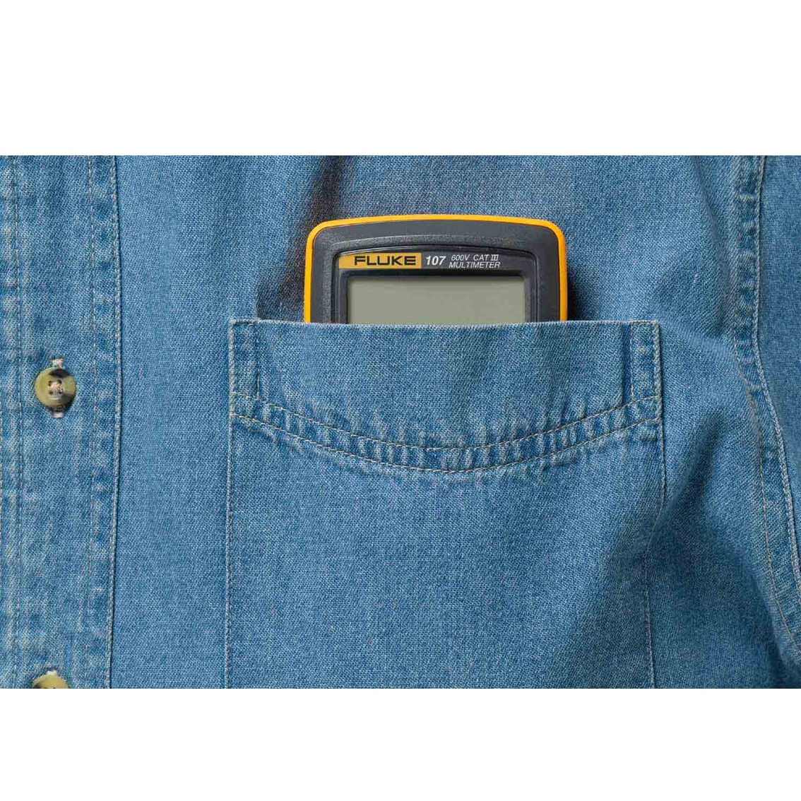 FLUKE 107 ESP  손바닥 포켓 테스터기, 멀티미터 플루크 107