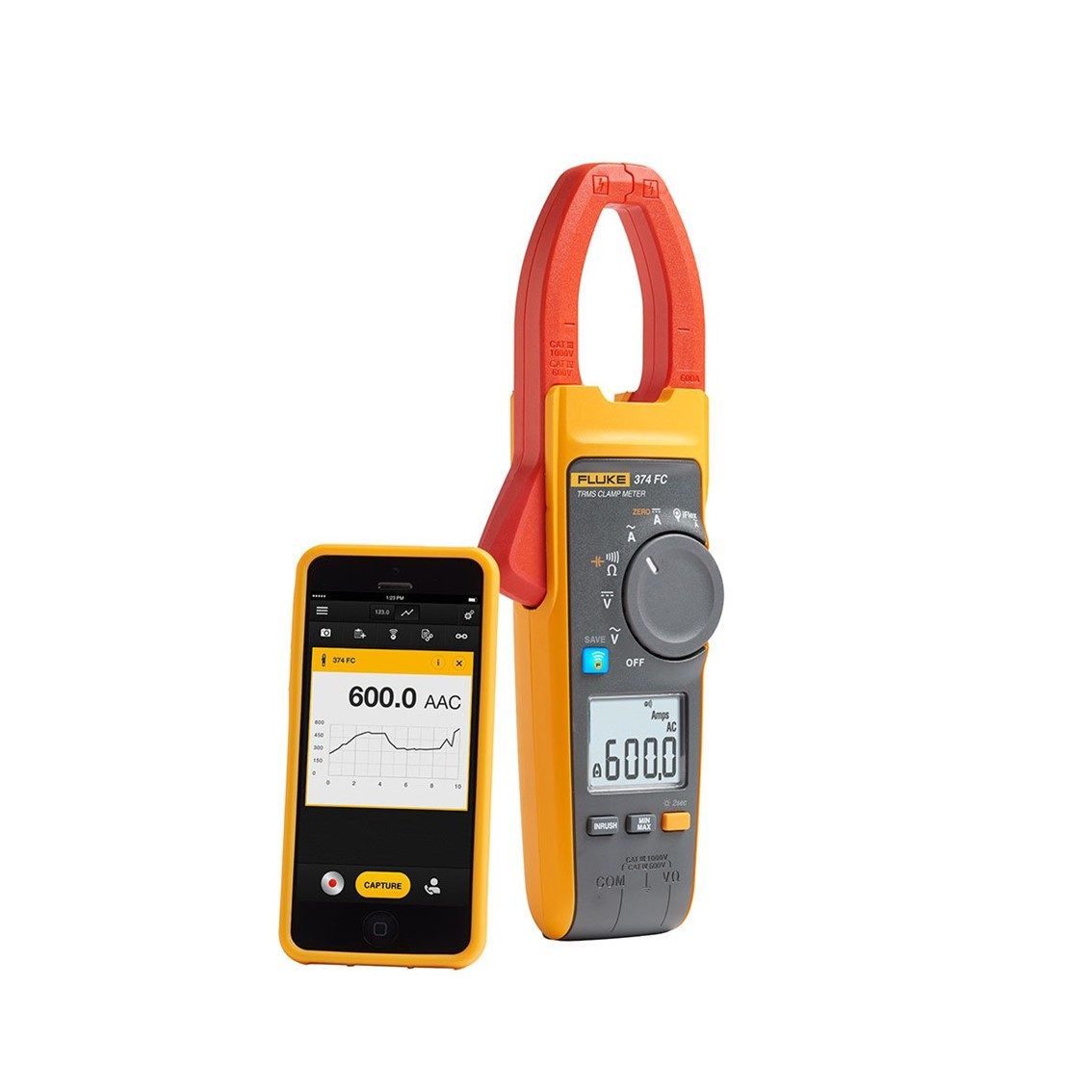FLUKE 374 FC  클램프미터  600A AC/DC 클램프미터