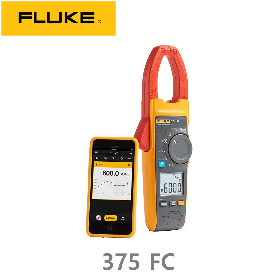 [ FLUKE 375 FC ] 플루크 클램프미터  600A AC/DC 클램프메타, AC/DC 전압측정, 주파수 측정