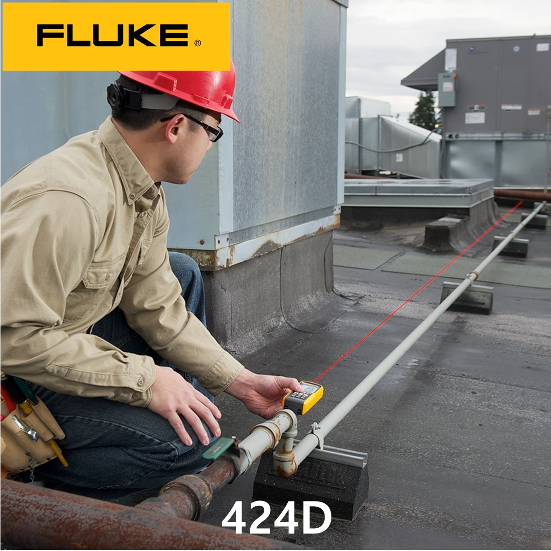 FLUKE 424D 정품 레이저거리측정기, 레이저줄자 100M