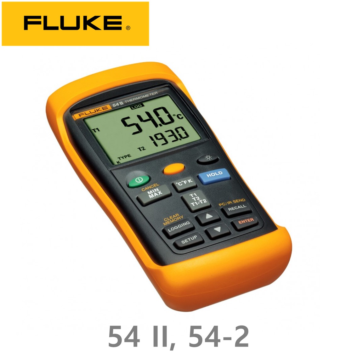 FLUKE 54-2 B 60Hz  정품 54 II 온도미터, 접촉식 온도계, 디지털 온도계 (2채널)