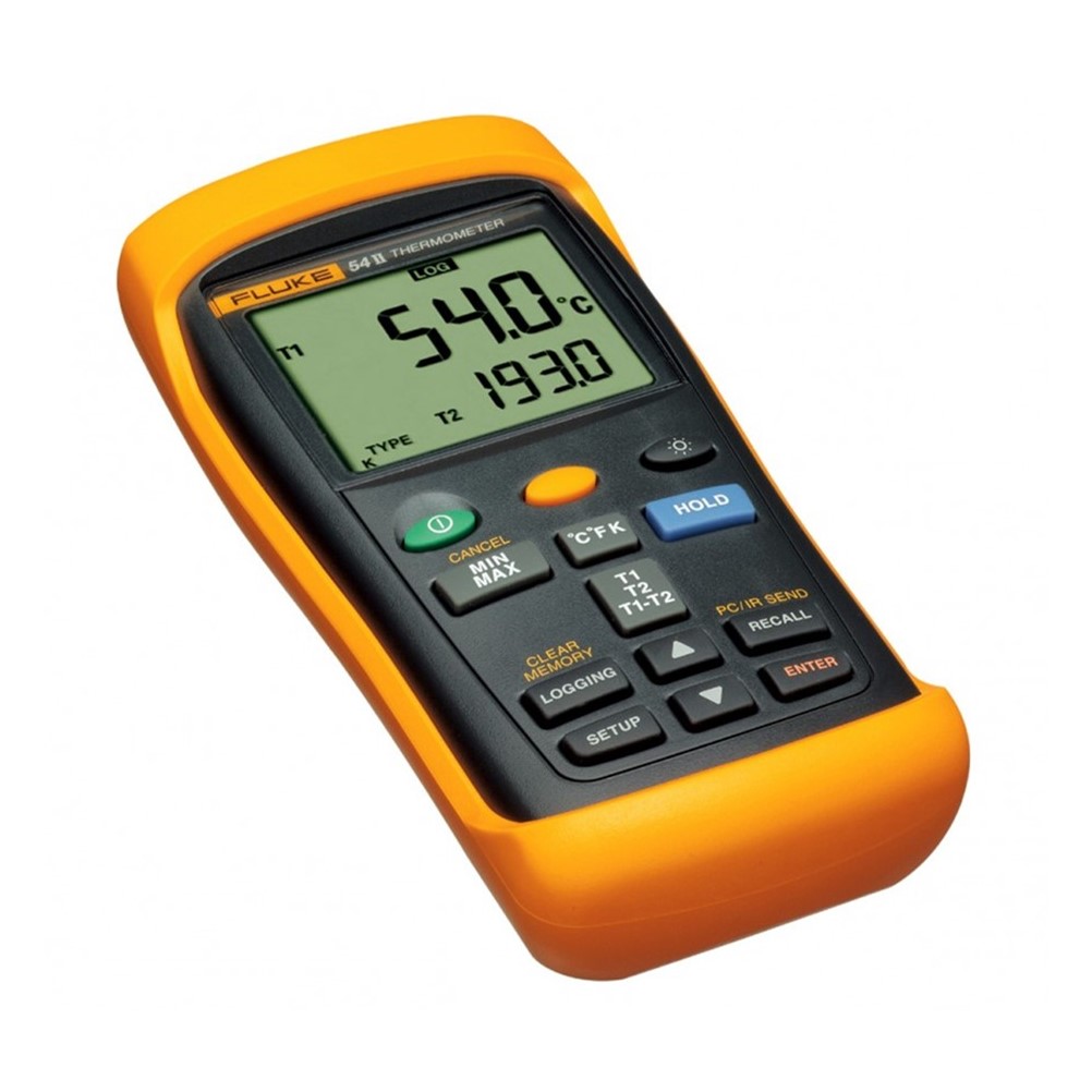 FLUKE 54-2 B 60Hz 정품 54 II 온도미터, 접촉식 온도계, 디지털 온도계 (2채널)