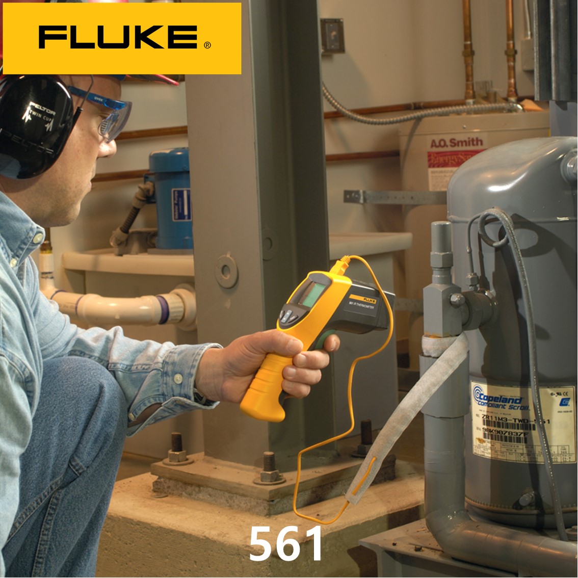 FLUKE 561  적외선 온도계, 온도미터, 비접촉온도계 (-40~535)