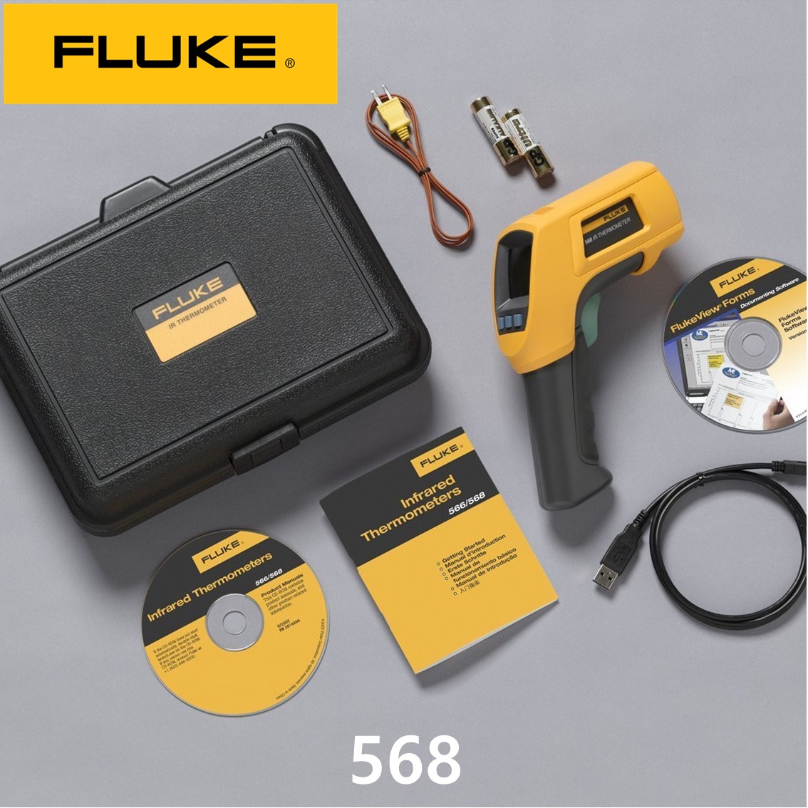 FLUKE 568  적외선 온도계, 온도미터, 비접촉온도계 (-40~800)