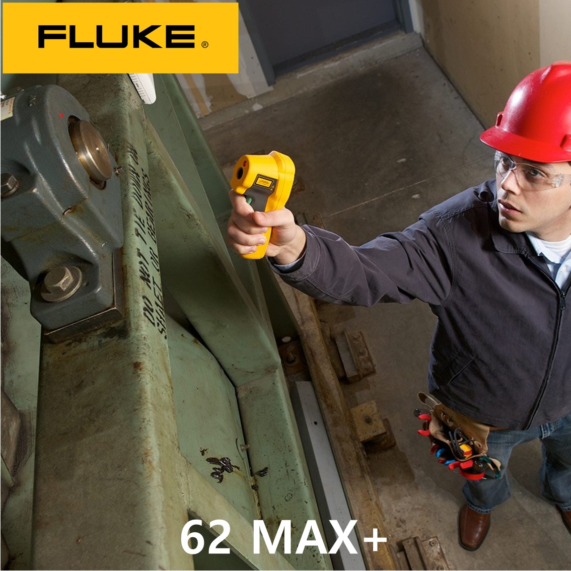 [ FLUKE 62 MAX +] 플루크 적외선 온도계, 온도미터, 비접촉온도계 (-30℃~650℃) 듀얼레이저