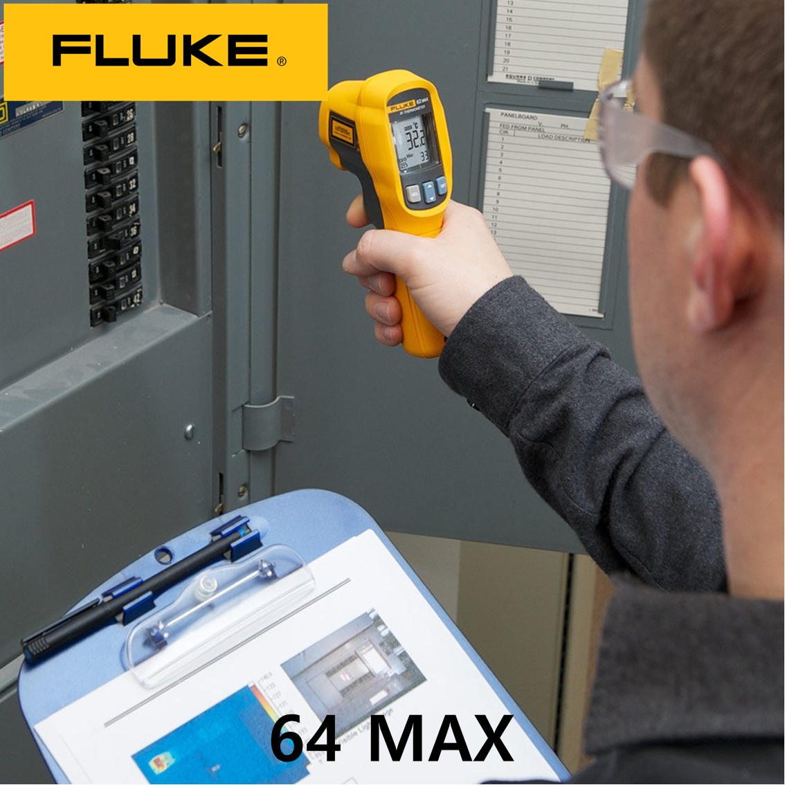 [ FLUKE 64 MAX ] 플루크 적외선 온도계, 온도미터, 비접촉온도계 (-30~600℃)