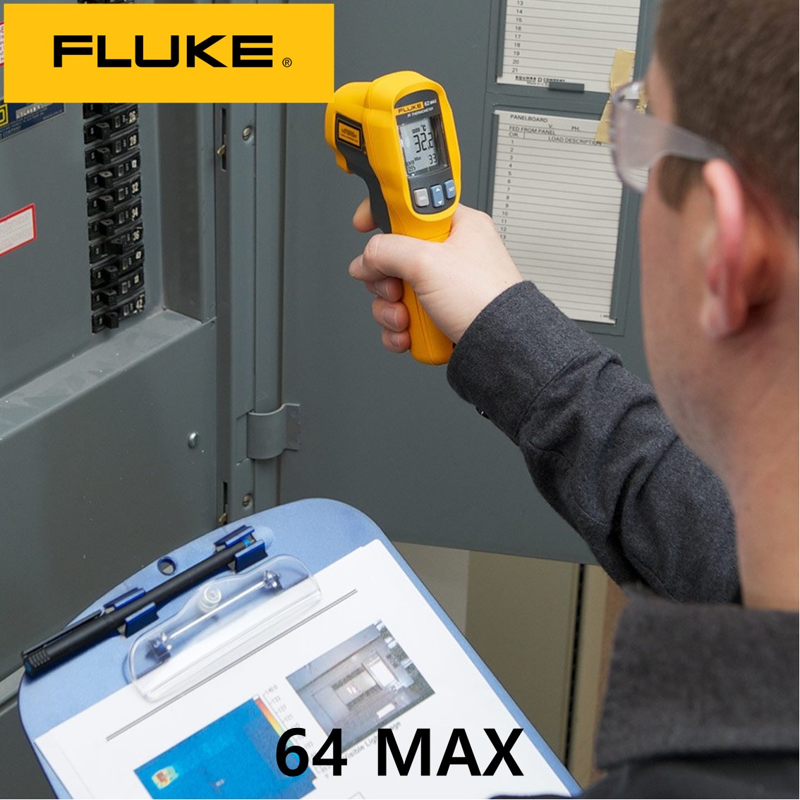 FLUKE 64 MAX  정품 적외선 온도계, 온도미터, 비접촉온도계 (-30~600)
