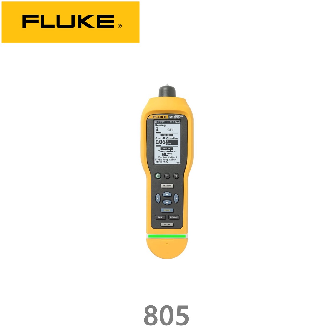 FLUKE 805 ﻿모터제품 수명연장 산업용 진동측정기진동분석계, 플루크805