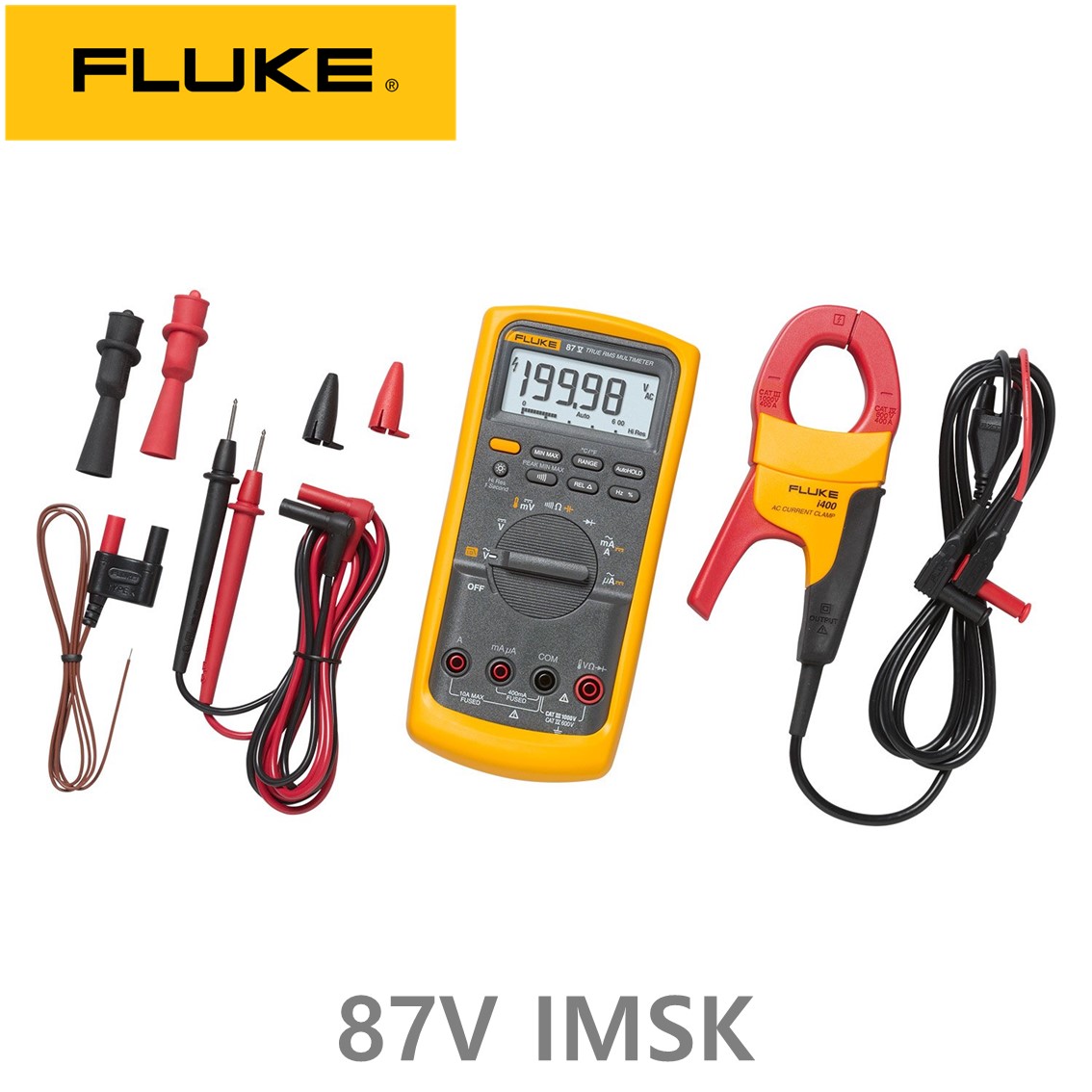 [ FLUKE 87V IMSK ] 정품 플루크 디지털 멀티미터, 멀티메타, 디지털테스터 87-5 IMSK( AC400A 전류센서 )