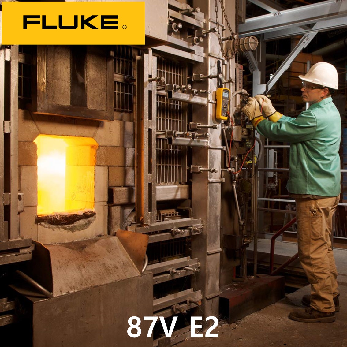 FLUKE 87V E2 KIT  정품 디지털 멀티미터, 87-5 E2 (자석 스트랩,3mm프로브)