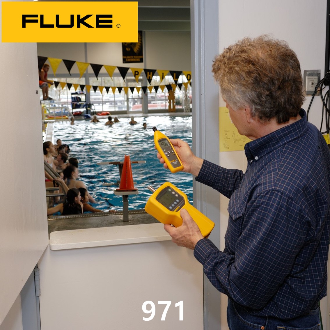 FLUKE 971 ﻿실내공기질측정기, 수영장온습도미터, 온습도미터