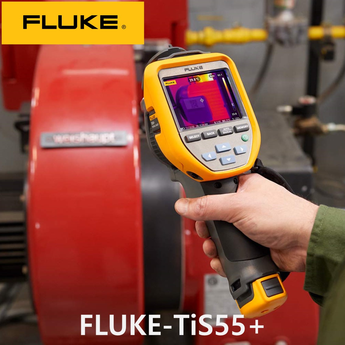 [ FLUKE TIS55+ 27Hz ] 산업용 전문가 플루크 열화상카메라 ( 해상도 256X192, -20~550℃ )
