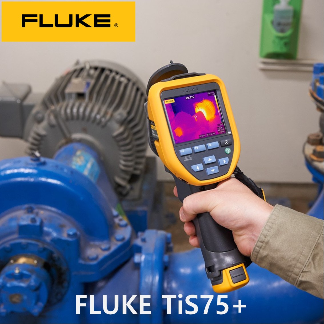 FLUKE TIS75+ 27HZ  열화상카메라 해상도 384x288, -20~550, 터치스크린, 동영상녹화