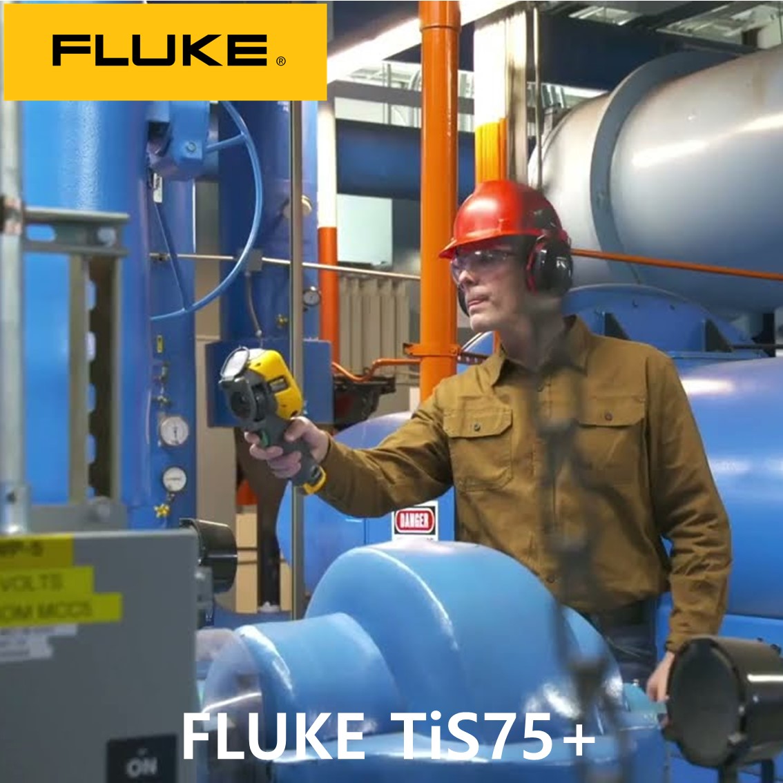 FLUKE TIS75+ 27HZ  열화상카메라 해상도 384x288, -20~550, 터치스크린, 동영상녹화
