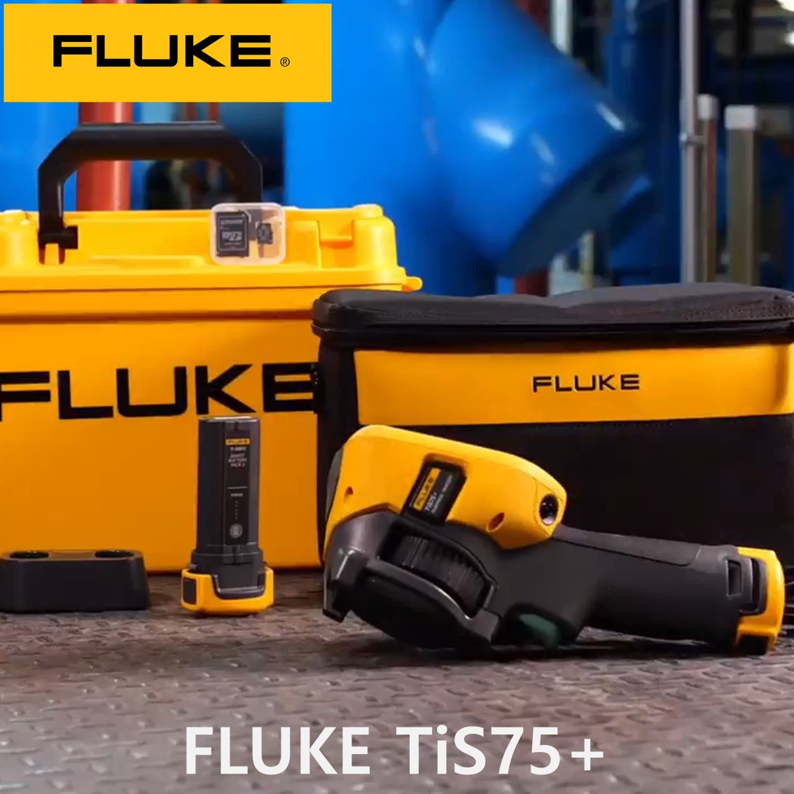FLUKE TIS75+ 27HZ  열화상카메라 해상도 384x288, -20~550, 터치스크린, 동영상녹화