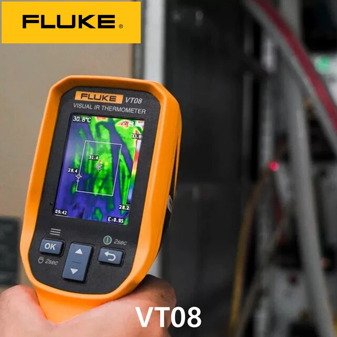 [ FLUKE VT08 ] 플루크 열화상카메라, 적외선 온도계 ( 해상도 120X90, -20~400℃ )