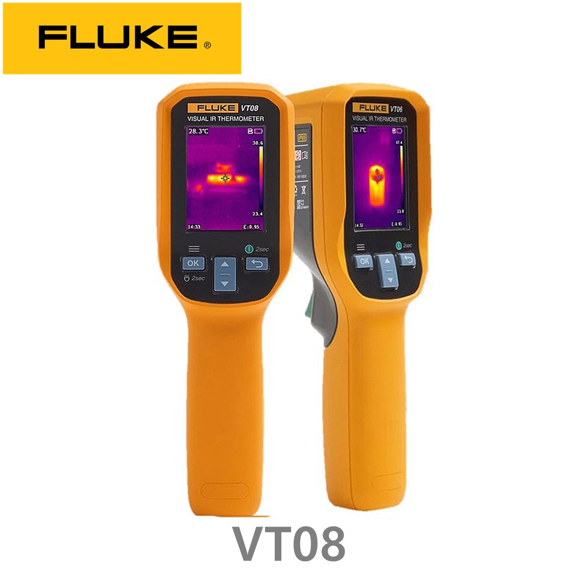 [ FLUKE VT08 ] 플루크 열화상카메라, 적외선 온도계 ( 해상도 120X90, -20~400℃ )