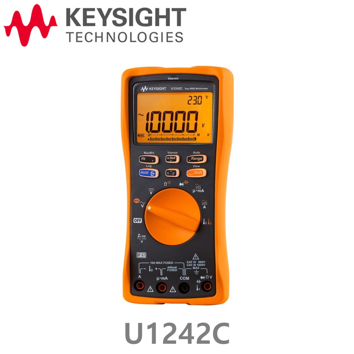 [ KEYSIGHT U1242C ] 키사이트 4디지트 핸드형 디지털 멀티미터, 방수,방진 IP67