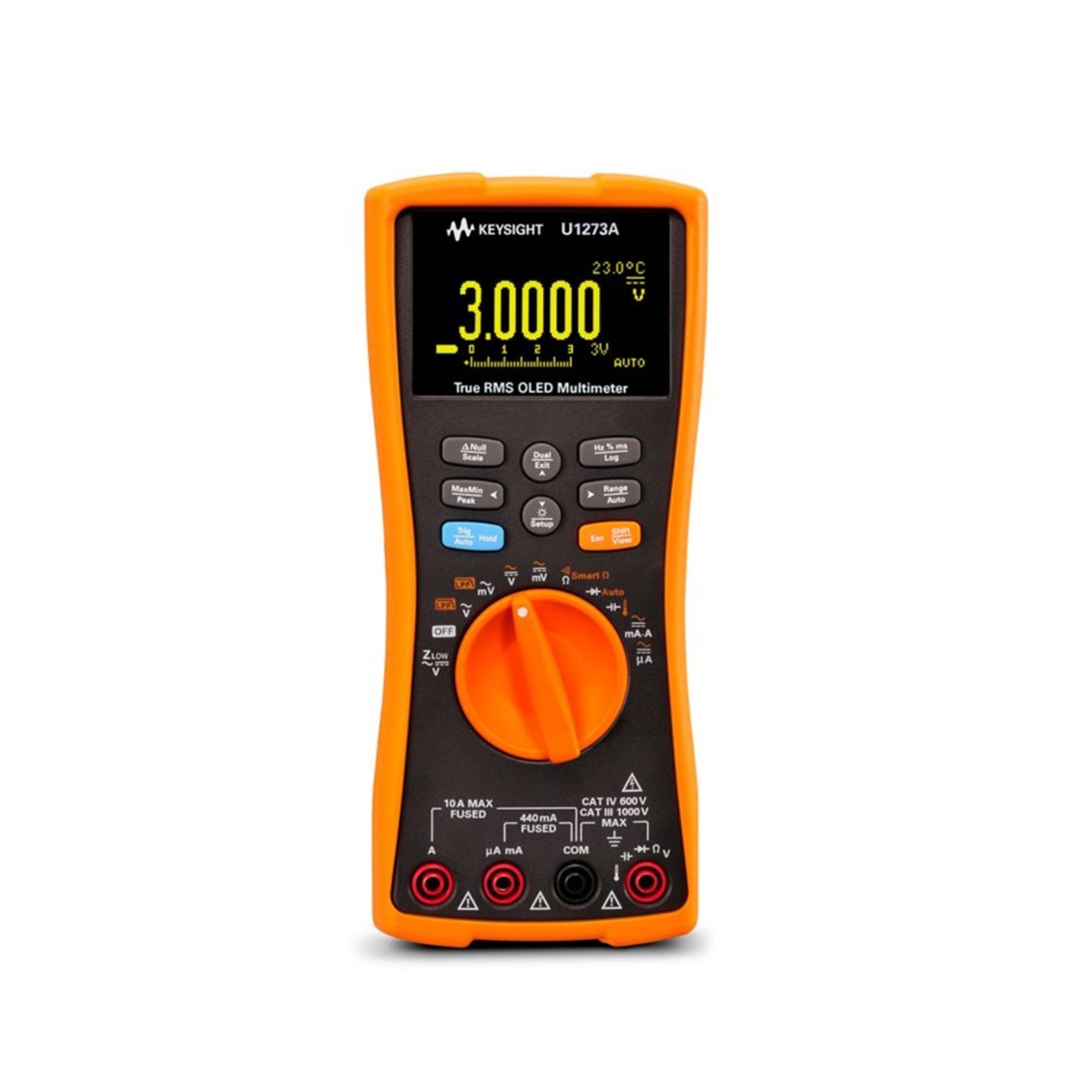 KEYSIGHT U1273A 4.5디지트 핸드형 디지털 멀티미터( OLED 방수,방진 IP54 )