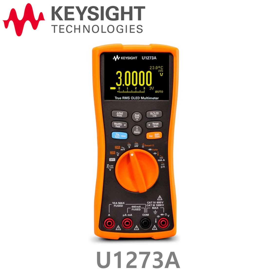 [ KEYSIGHT U1273A ] 키사이트 4.5디지트 핸드형 디지털 멀티미터( OLED 디스플레이, 방수,방진 IP54 )