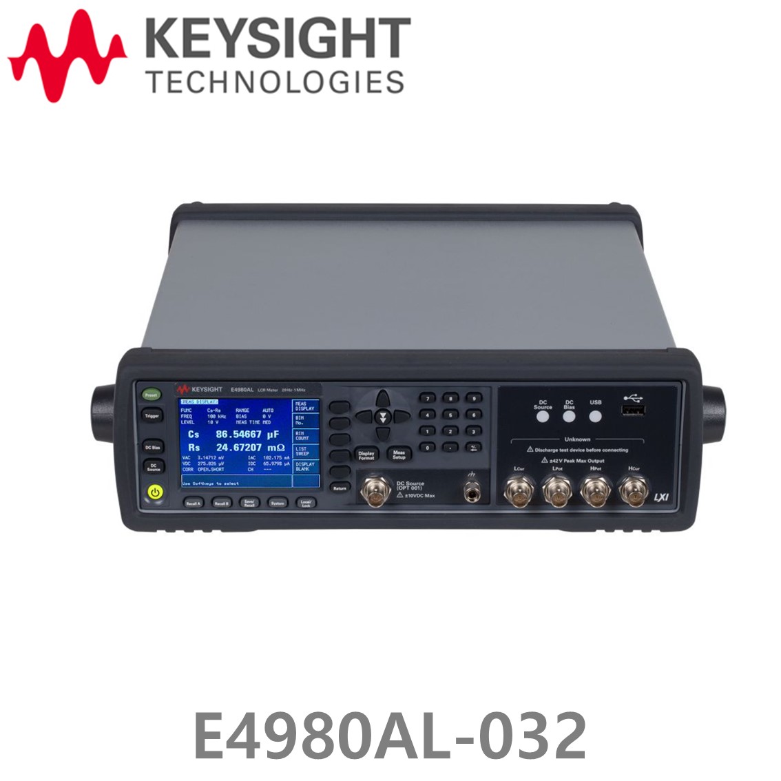 KEYSIGHT E4980AL-032 정밀 LCR미터 20Hz-300kHz/4디지트/0.05%