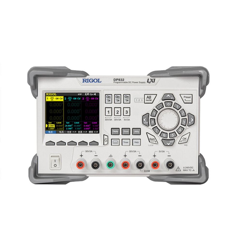 RIGOL DP832  3채널 DC파워서플라이 30V/3A x 2채널, 5V/3A x 1채널 195W DC전원공급기