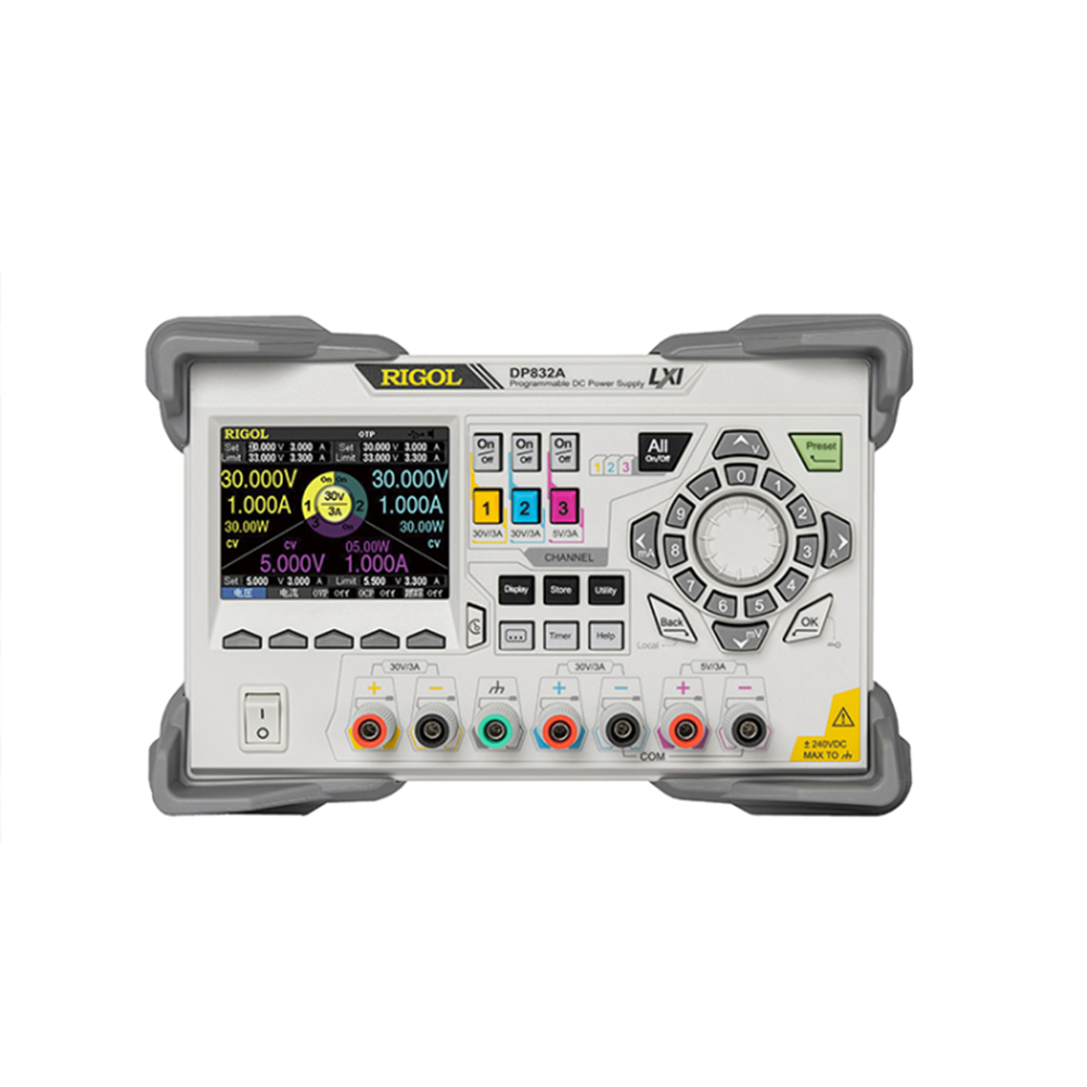 RIGOL DP832A  3채널 DC파워서플라이 30V/3A x 2채널, 5V/3A x 1채널, 195W DC전원공급기