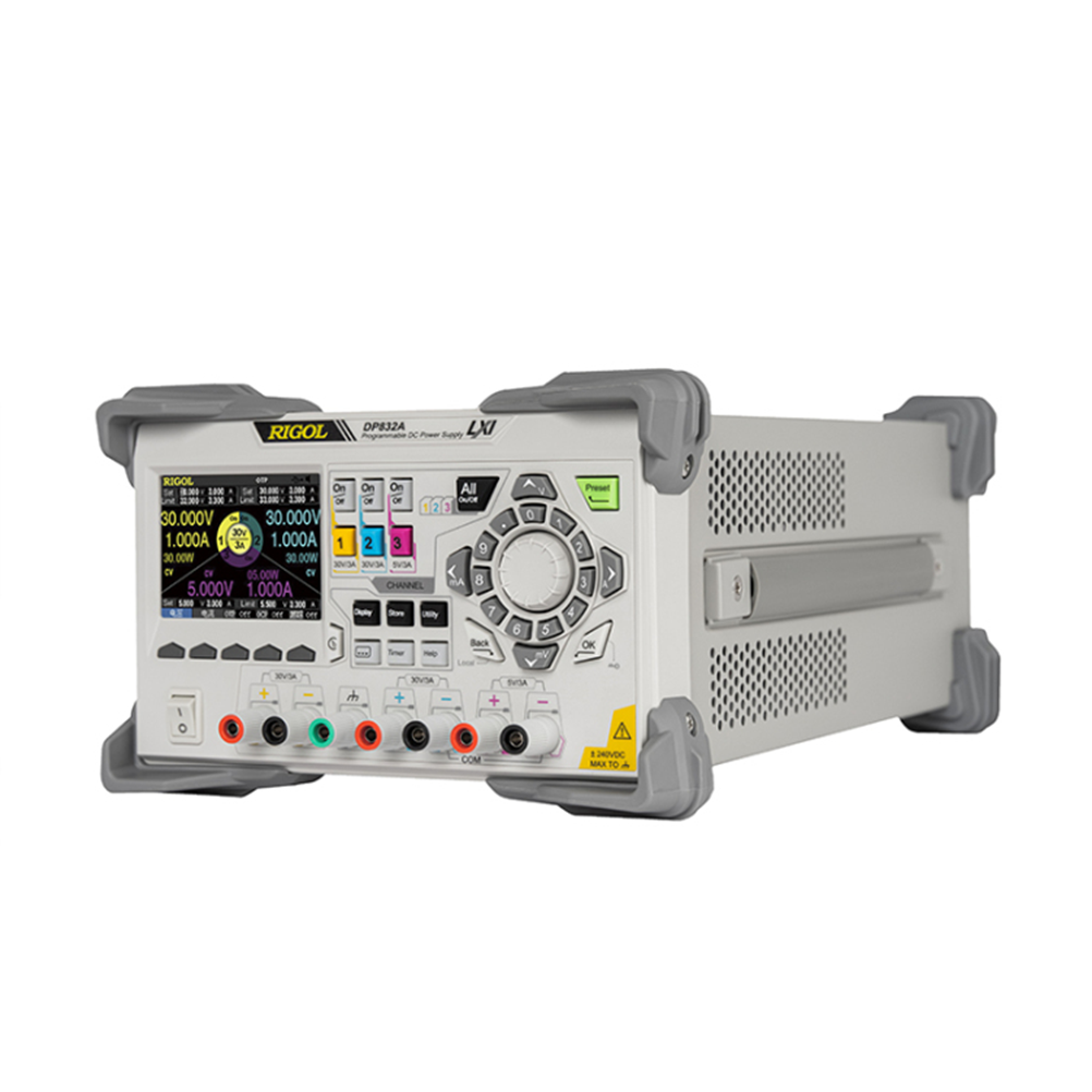 RIGOL DP832A  3채널 DC파워서플라이 30V/3A x 2채널, 5V/3A x 1채널, 195W DC전원공급기