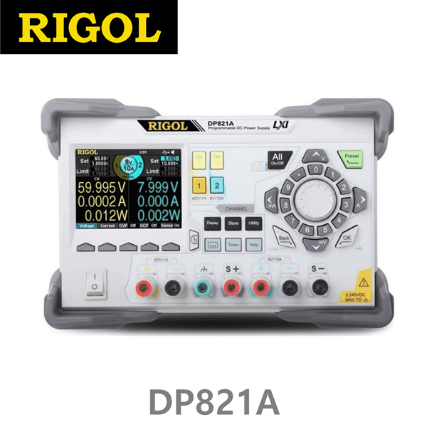 [RIGOL DP821A] 8V/10A, 60V/1A, 2채널, 140W, DC전원공급기