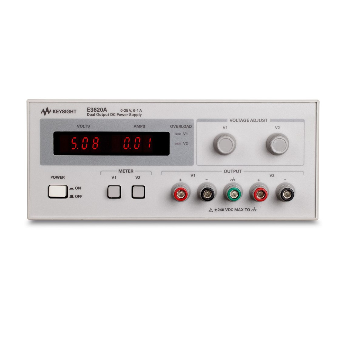 KEYSIGHT E3620A  DC파워서플라이 50W, 25V/1A x 2채널 DC전원공급기