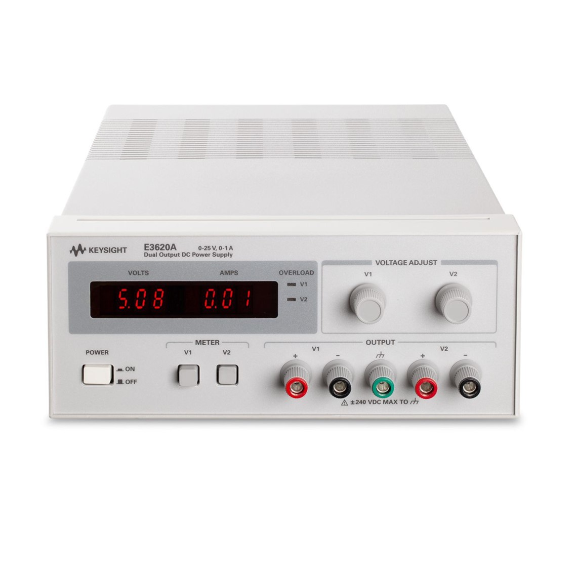 KEYSIGHT E3620A  DC파워서플라이 50W, 25V/1A x 2채널 DC전원공급기