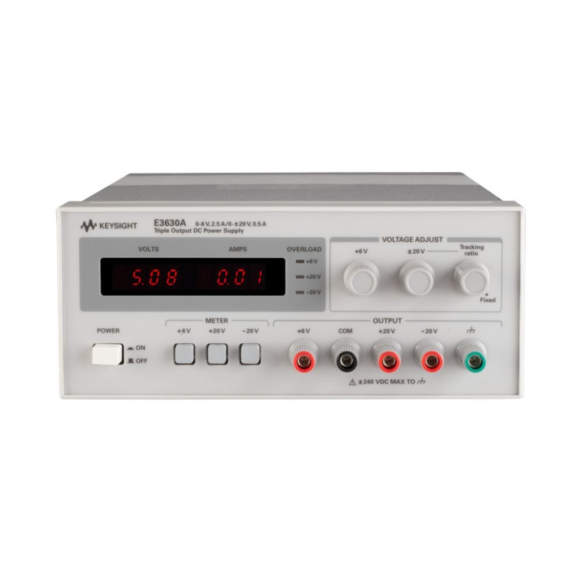 KEYSIGHT E3630A  DC파워서플라이 35W, 6V/2.5Ax1CH, 20V/0.5Ax1CH, -20V/0.5Ax1CH DC전원공급기