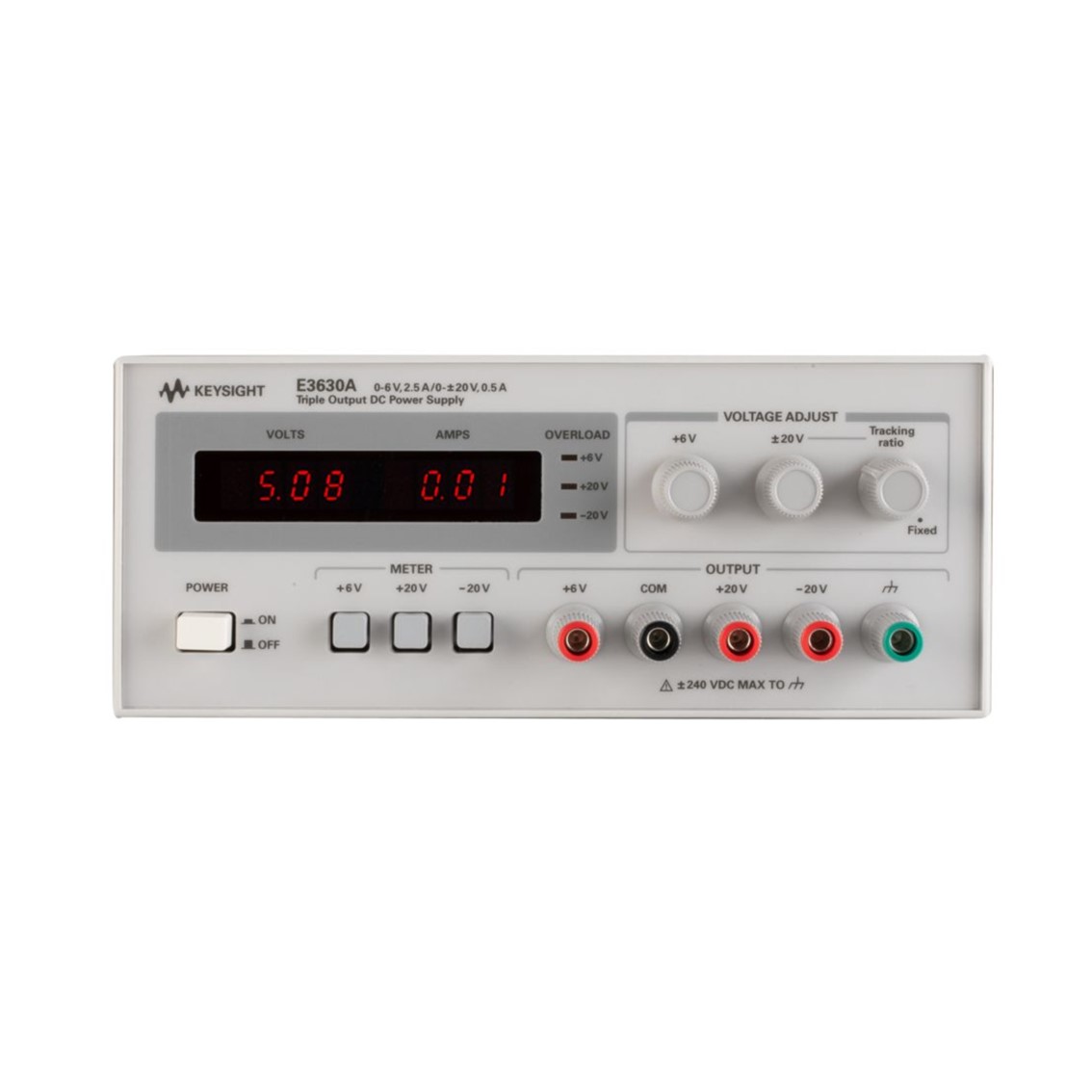 KEYSIGHT E3630A  DC파워서플라이 35W, 6V/2.5Ax1CH, 20V/0.5Ax1CH, -20V/0.5Ax1CH DC전원공급기