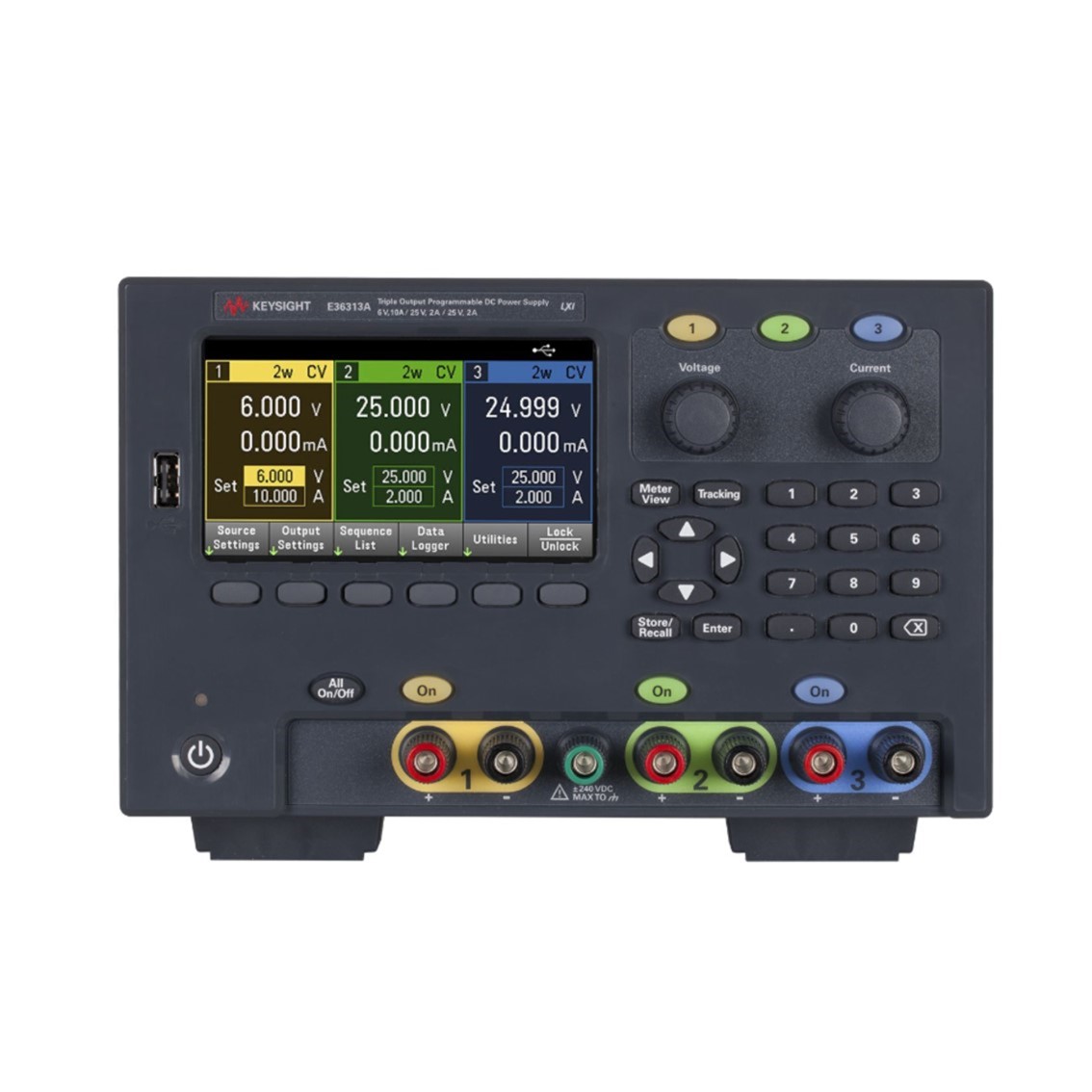 KEYSIGHT E36313A DC파워서플라이 3채널 6V,10Ax1CH, 25V, 2Ax2CH, 160W DC전원공급기