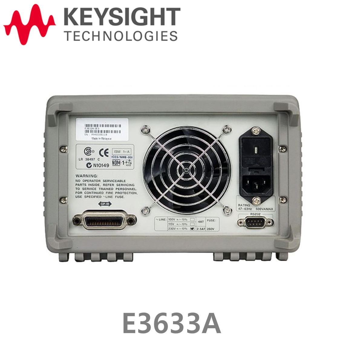 [ KEYSIGHT E3633A ] 키사이트 DC파워서플라이 200W, 8V/20A or 20V/10A,DC전원공급기
