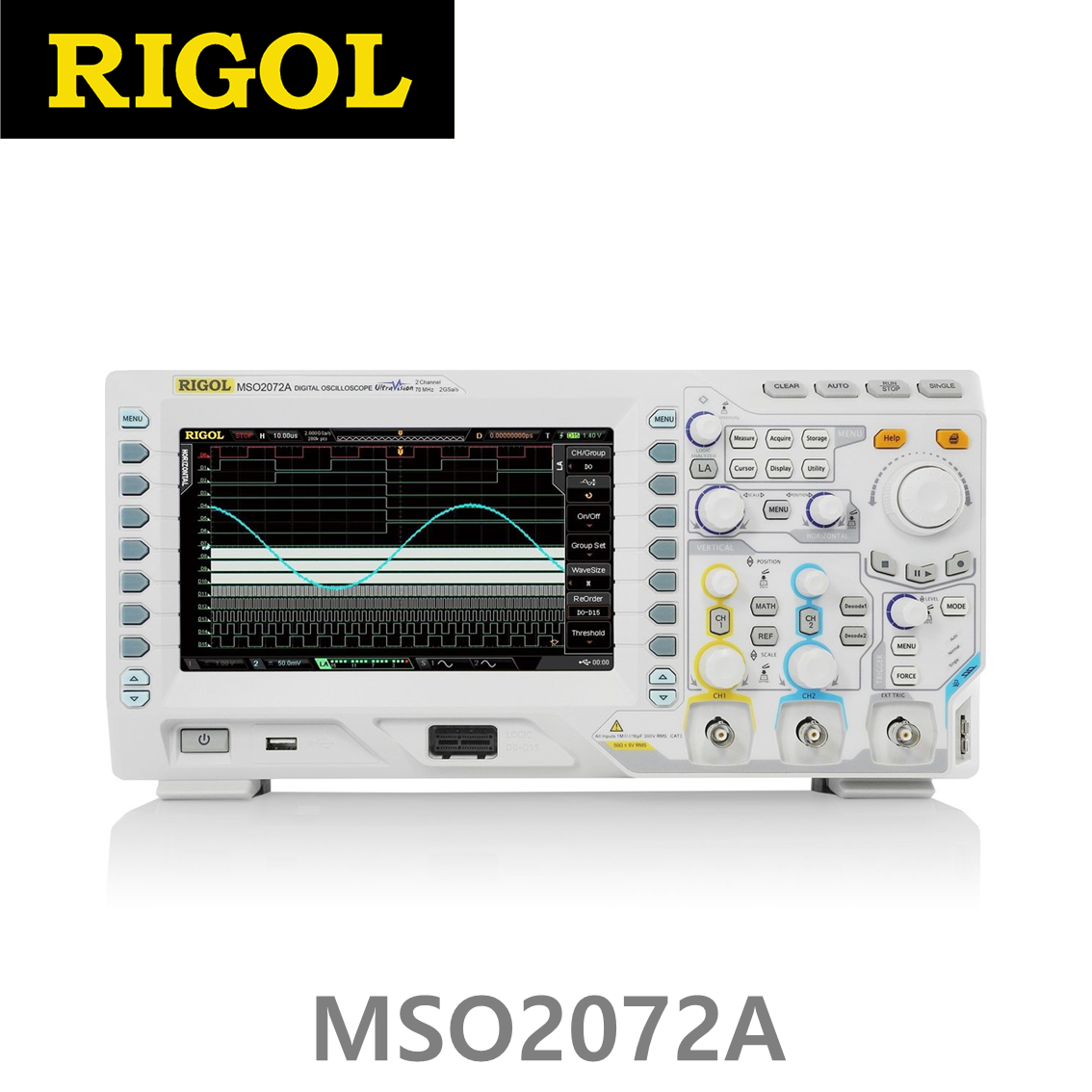 [RIGOL MSO2072A] 70MHz,/2CH, 2GSa/s, 디지털오실로스코프