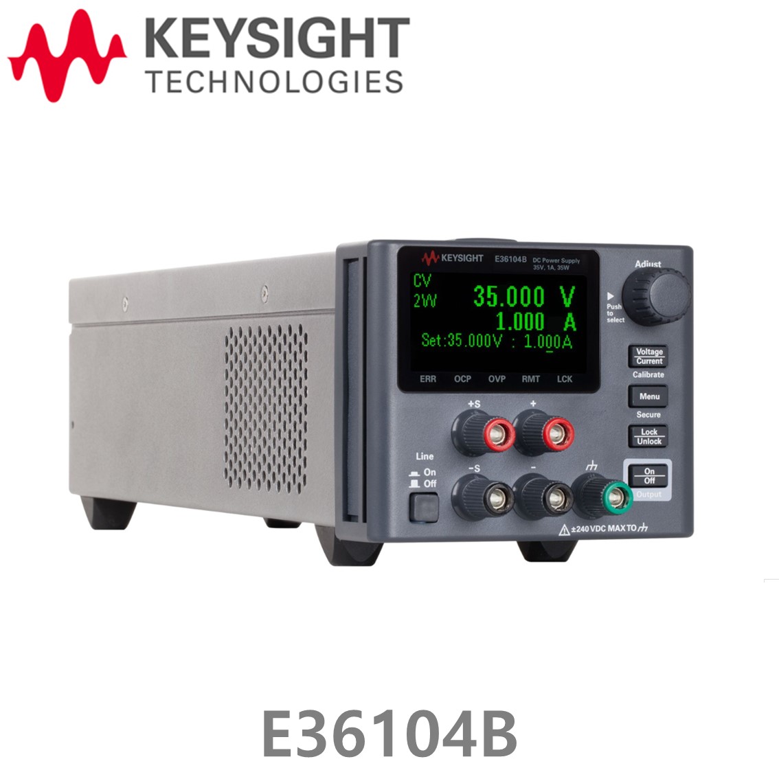 [ KEYSIGHT E36104B ] 키사이트 DC파워서플라이 35W 35V/1A, DC전원공급기