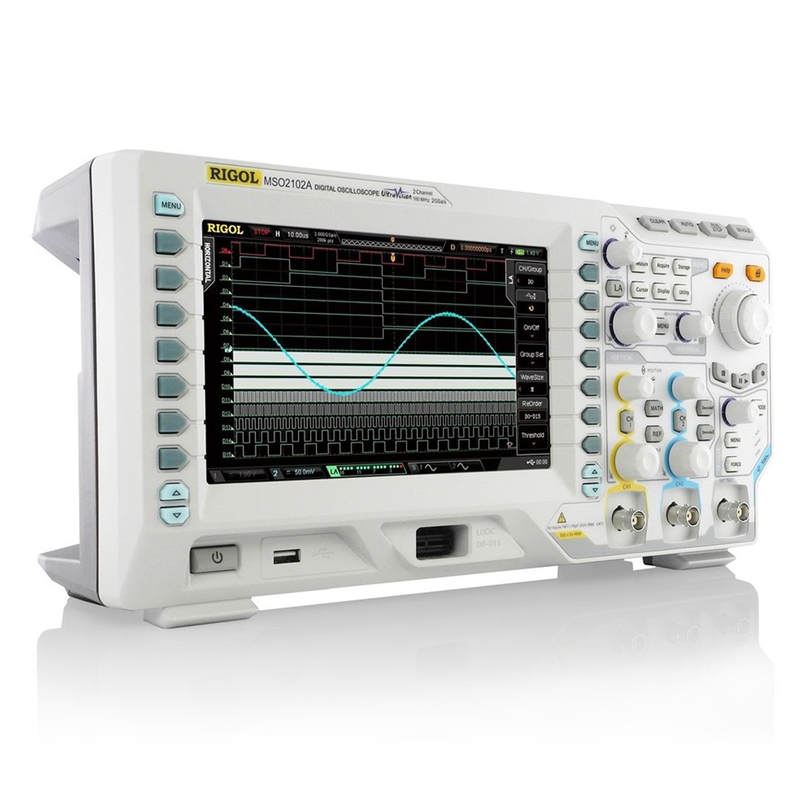 RIGOL DS2102A  2채널, 100MHz, 2GSa/s 오실로스코프