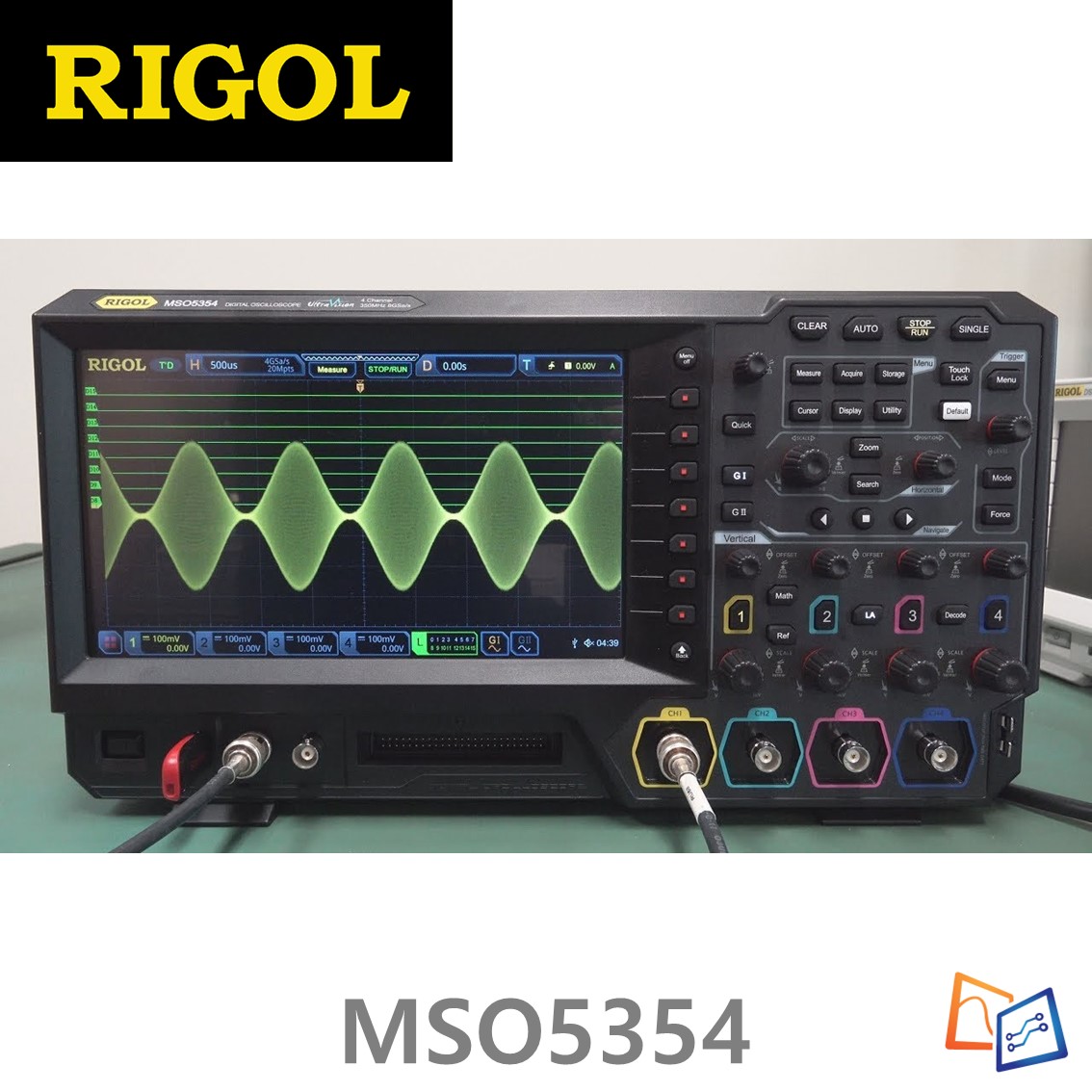 [RIGOL MSO5354] 350MHz/4CH, 8 GSa/s, 디지털 오실로스코프