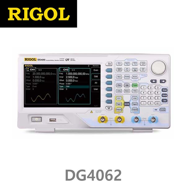 [RIGOL DG4062] 60MHz, 2CH, 500MSa/s, Arbitrary Function Generator, 임의파형발생기