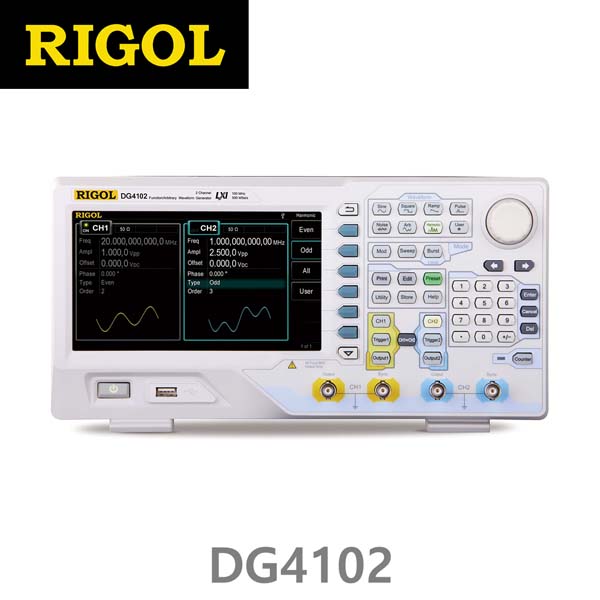 [ RIGOL DG4102 ] 100MHz, 2CH, 500MSa/s, Arbitrary Function Generator, 임의파형발생기