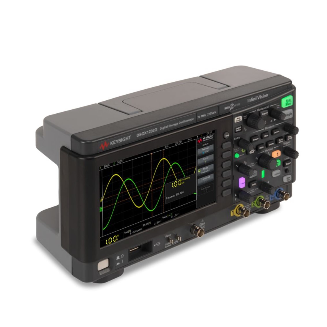 KEYSIGHT DSOX1202G   70/100/200MHz, 2채널, 파형발생기 기능, 오실로스코프