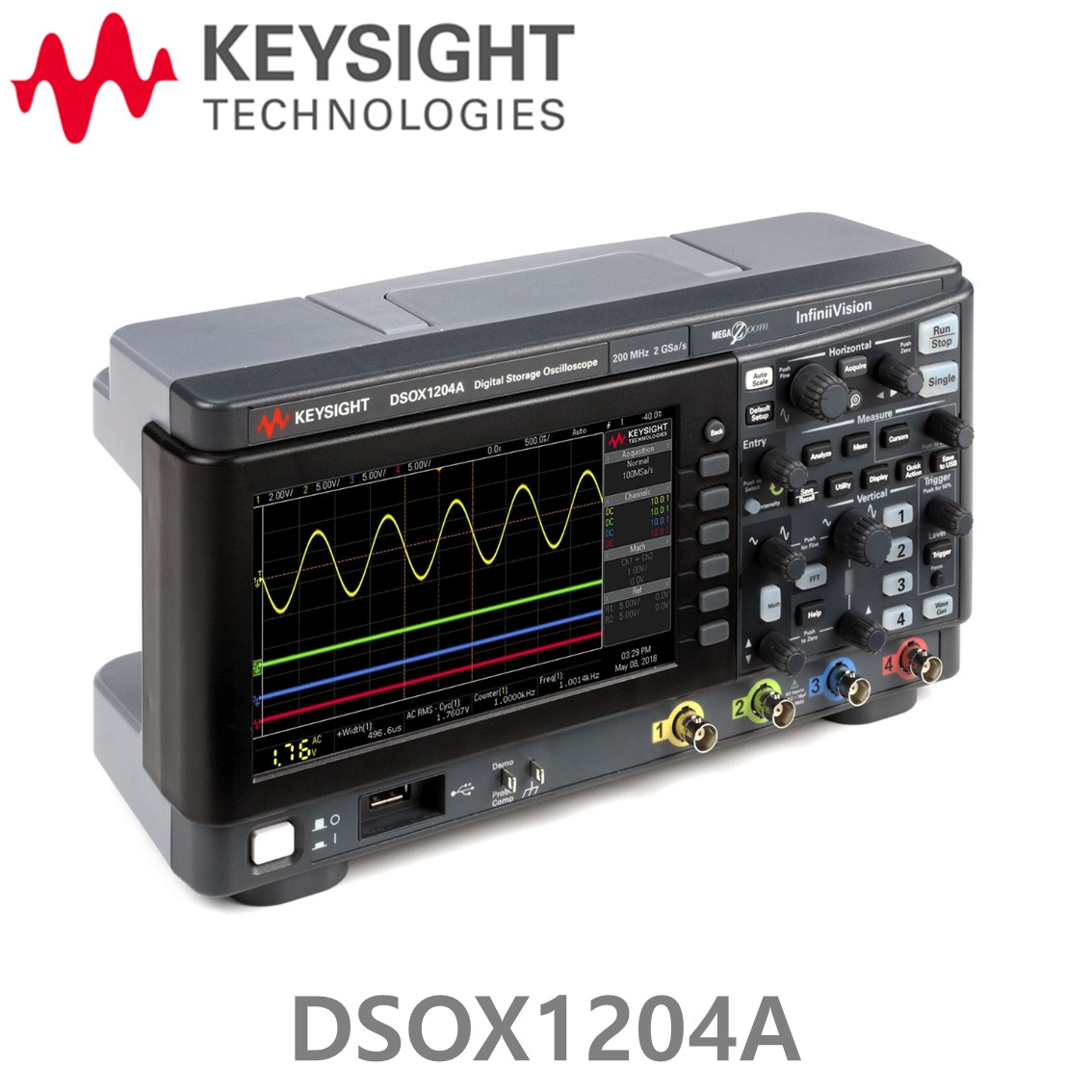 [ KEYSIGHT ] DSOX1204A 키사이트 70/100/200MHz, 4채널, 디지털오실로스코프