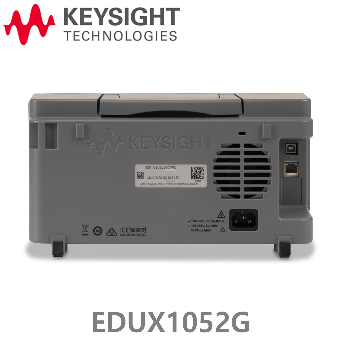 [ KEYSIGHT EDUX1052G ] 키사이트 50MHz, 2채널, 파형발생기 기능, 디지털 오실로스코프