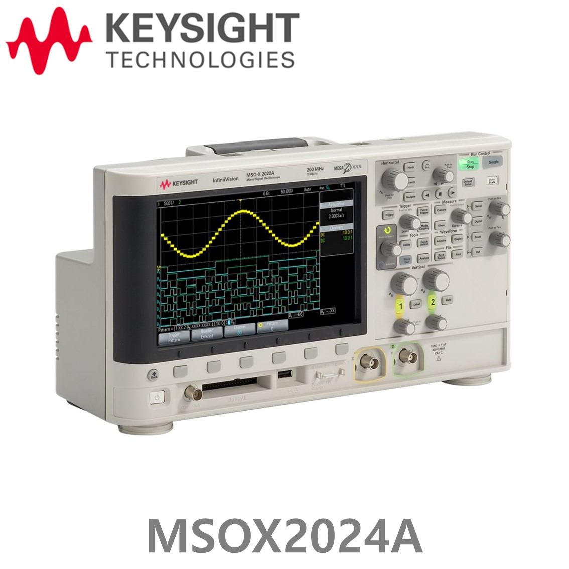 [KEYSIGHT MSOX2024A] 키사이트 200MHz, 4채널, 디지털 8채널, 디지털 오실로스코프