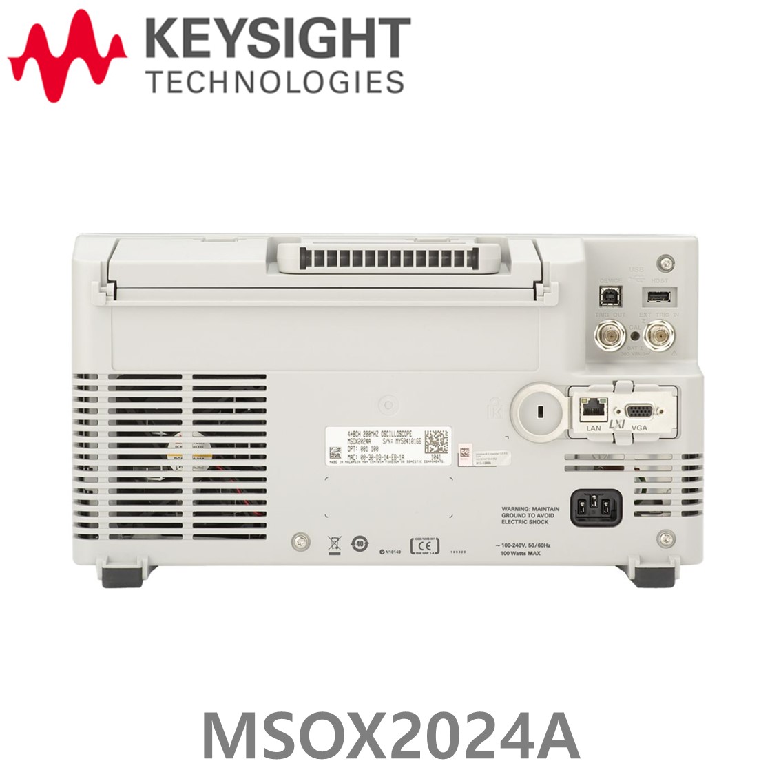 KEYSIGHT MSOX2024A 오실로스코프 4채널, 200MHz, 2GSa, 100 kpts, 디지털8채널
