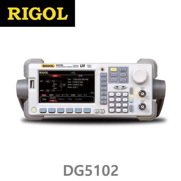 [ RIGOL DG5102 ] 100MHz, 2CH, 1GSa/s, Arbitrary Function Generator, 임의파형발생기