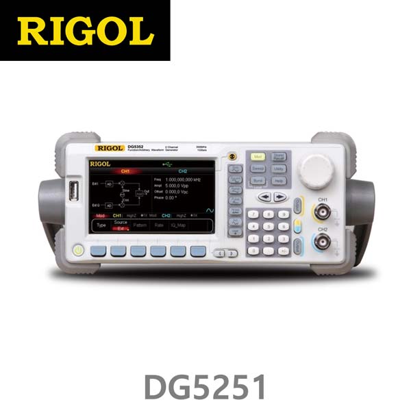 [ RIGOL DG5251 ] 250MHz, 1CH, 1GSa/s, Arbitrary Function Generator, 임의파형발생기