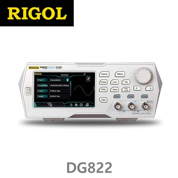 [ RIGOL DG822 ] 25MHz, 2CH, 125MSa/s, Arbitrary Function Generator, 임의파형발생기